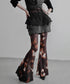 Mesh Suspender Flared Pants